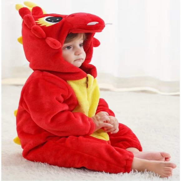 Dinosaur costume 3T toddler kids red BRAND NEW WITH TAGS - Picture 2 of 3